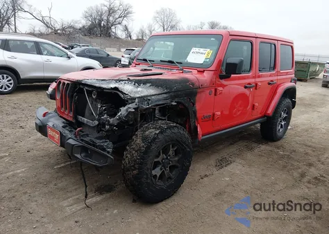 2021 Jeep Wrangler Unlimited Rubicon 4X4 z USA, uszkodzony, nr VIN 1C4HJXFNXMW697126